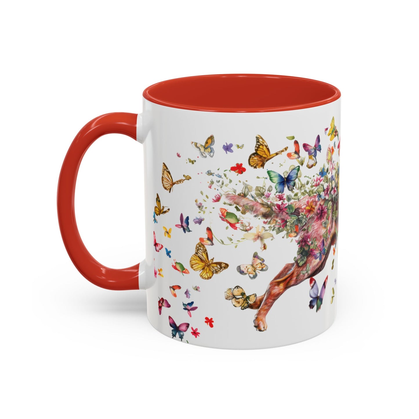 Red Heeler (Cattle dog) Personalized Accent Mugs, 11oz