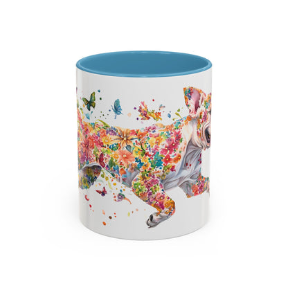 American Bulldog Personalized Accent Mugs, 11oz