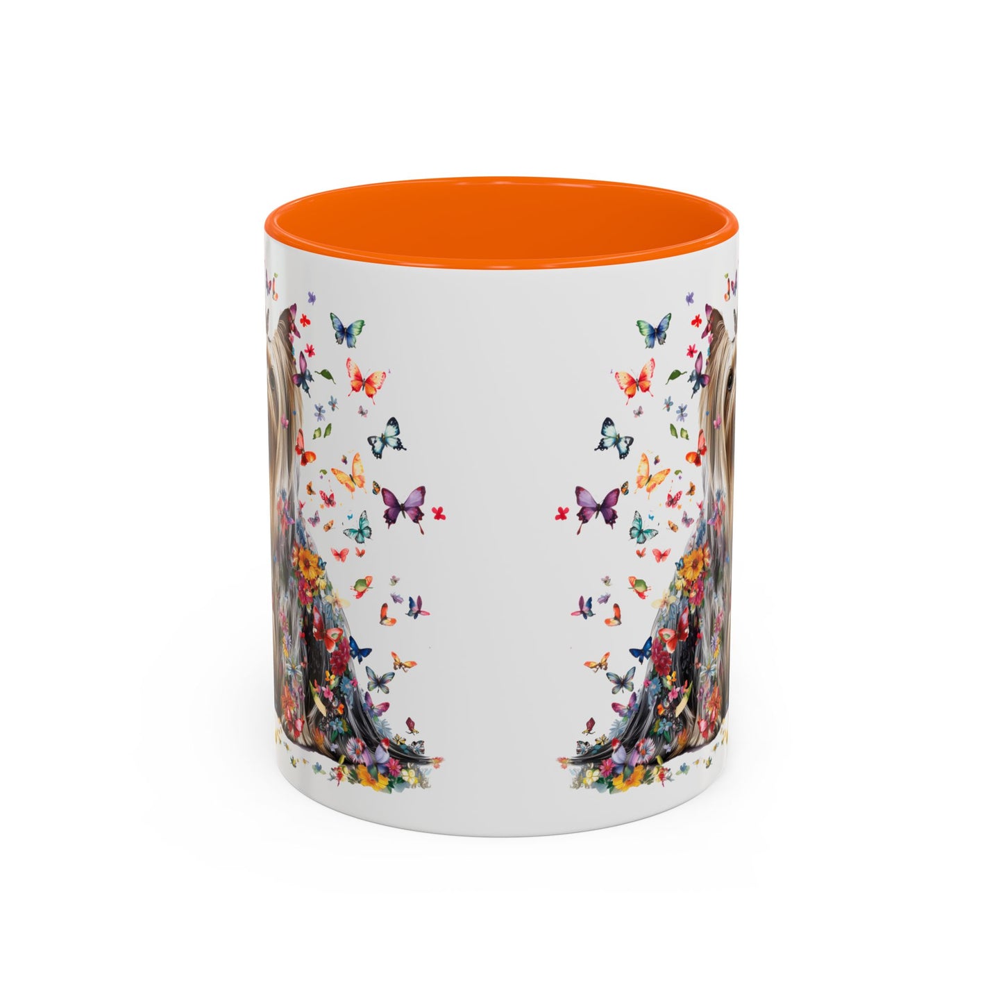 Silky Terrier #2 Personalized Accent Mugs, 11oz