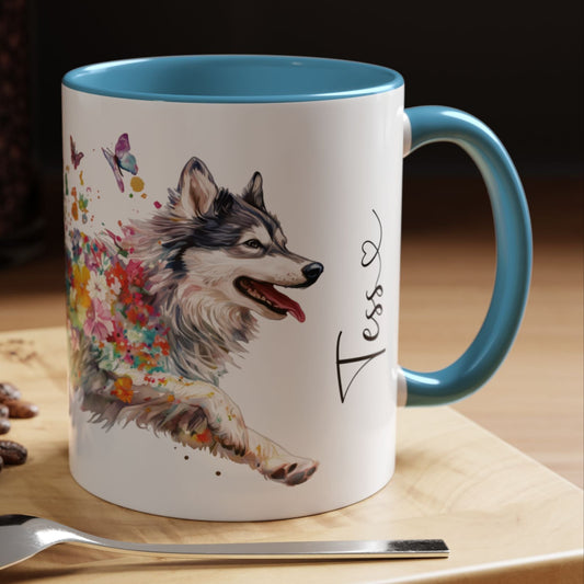 Finnish Lapphund #2 Personalized Accent Mugs, 11oz