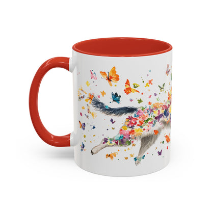 Husky #2 Personalized Accent Mugs, 11oz