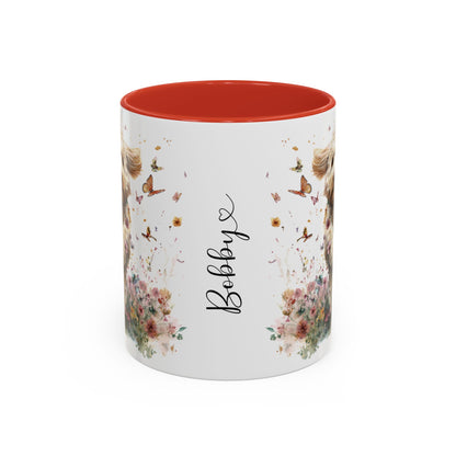 Labradoodle #6 Personalized Accent Mugs, 11oz