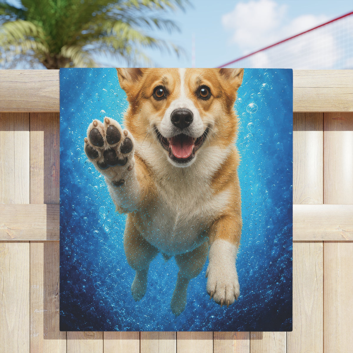 Corgi PAWS Beach Towel
