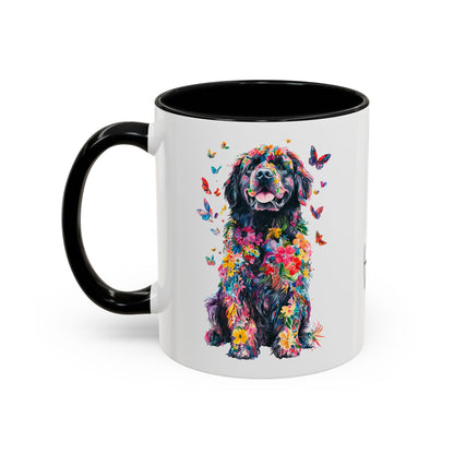 Newfoundland Personalized Colorful Accent Mugs, 11oz