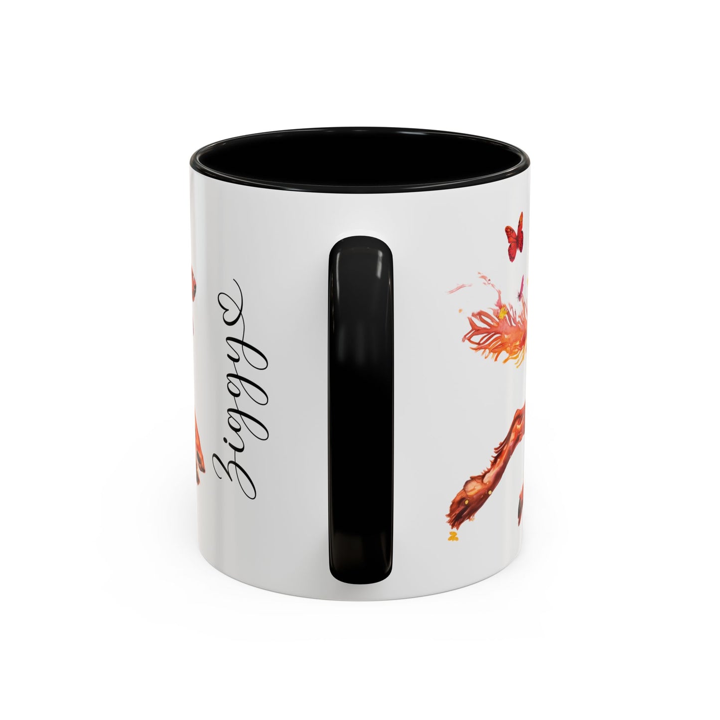 Irish Setter Personalized Accent Mugs, 11oz