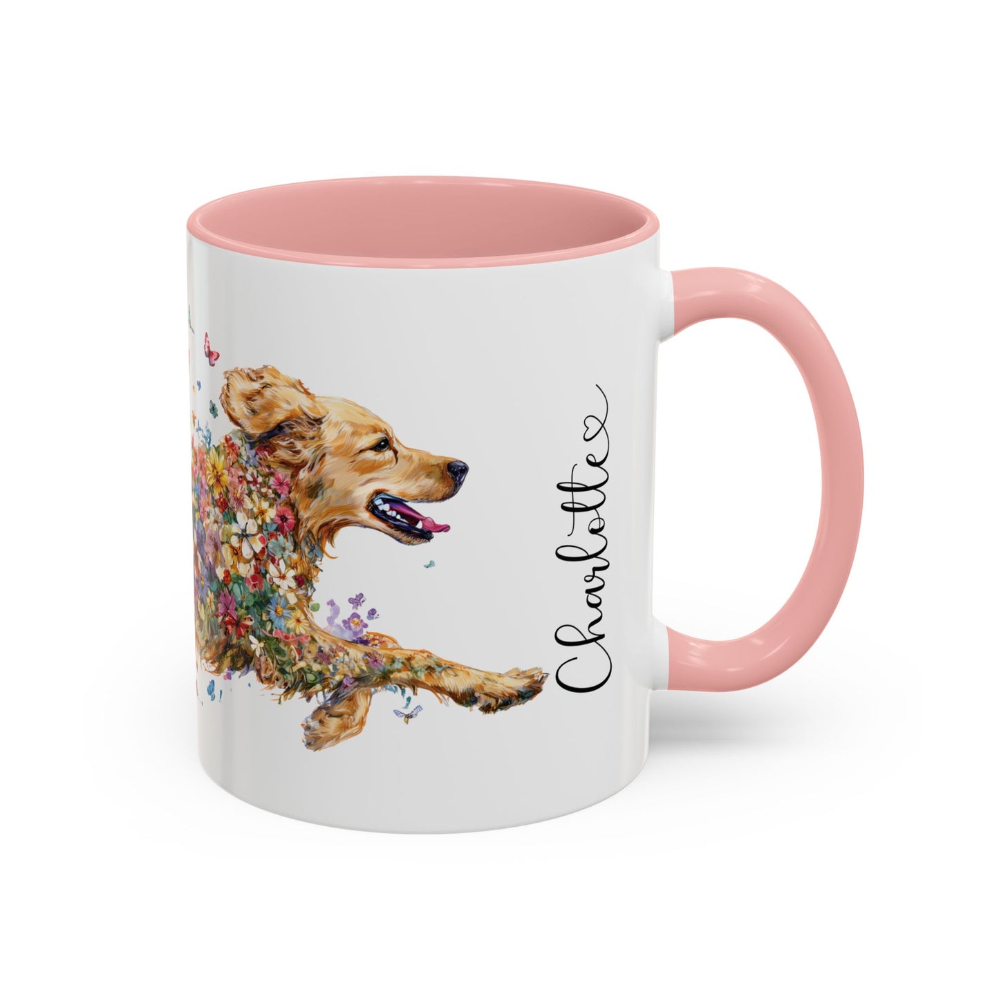 Golden Retriever #2 Retriever Personalized Accent Mugs, 11oz