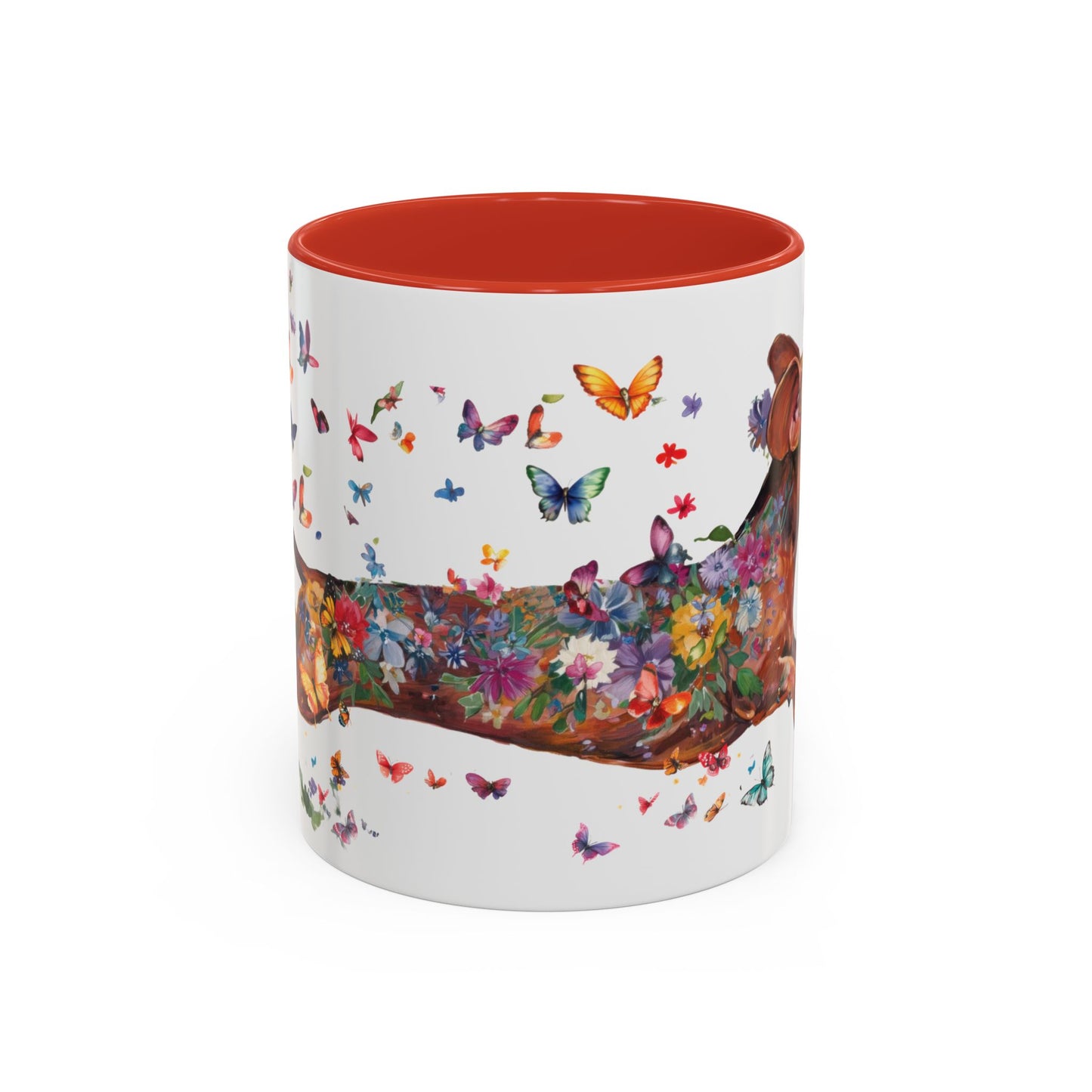 Dachshund #5 Personalized Accent Mugs, 11oz