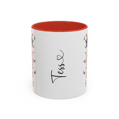 Dalmatian Personalized Colorful Accent Mugs, 11oz