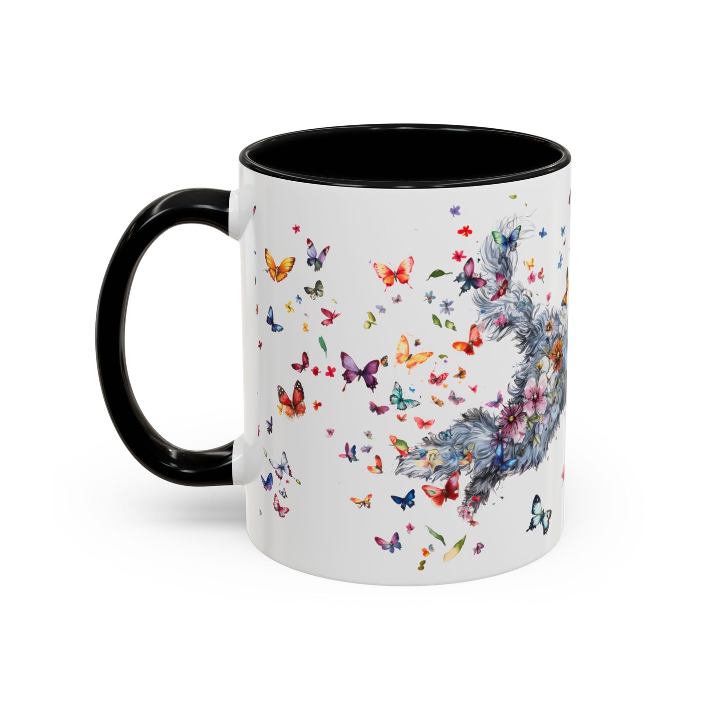 Aussie Doodle #2 Personalized Colorful Accent Mugs, 11oz