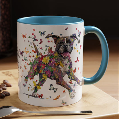Boxer #2 Personalized Accent Mugs, 11oz