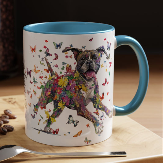 Boxer #2 Personalized Accent Mugs, 11oz