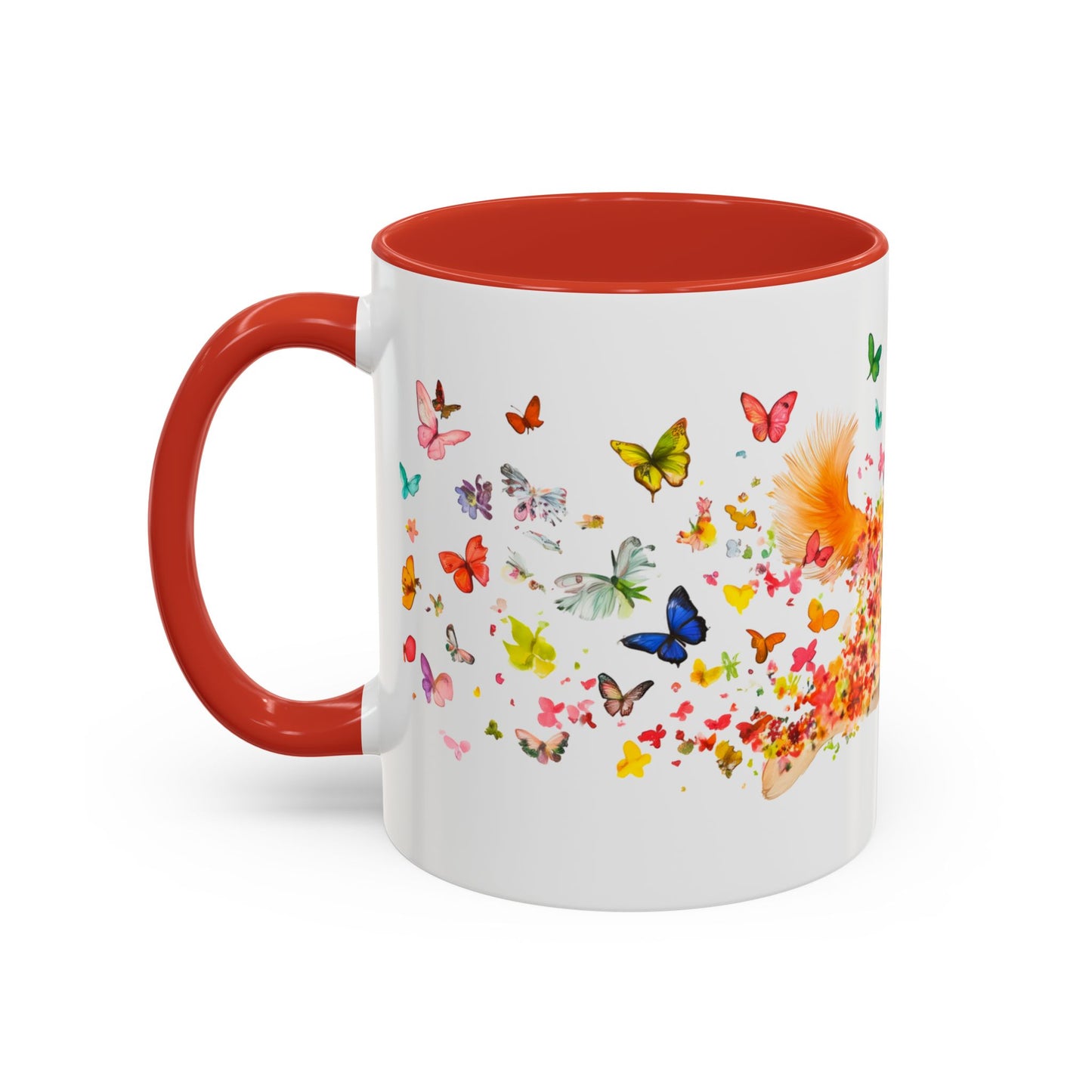 Shiba Inu Personalized Colorful Accent Mugs, 11oz