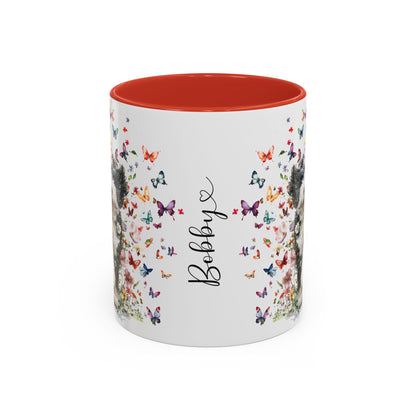 Bernedoodle #2 Personalized Accent Mugs, 11oz