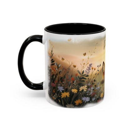 Fox sleeping #1 Personalized Accent Mugs, 11oz