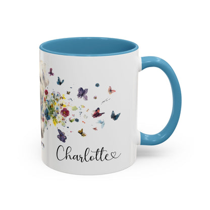 Maltipoo Personalized Accent Mugs, 11oz