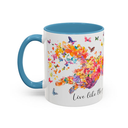 CAVALIER KING CHARLES live like the gate was left open colourful Mugs, 11oz