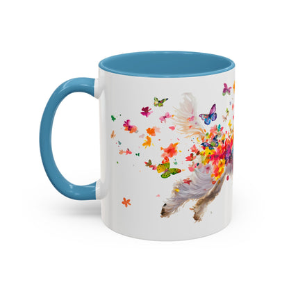 Maltese Personalized Colorful Accent Mugs, 11oz