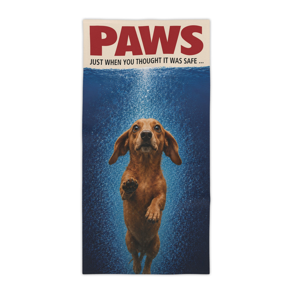 Dachshund #1 PAWS Beach Towel