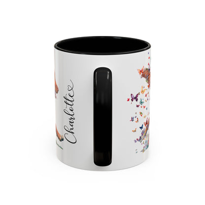 Nova Scotia Duck Tolling Retriever Personalized Accent Mugs, 11oz