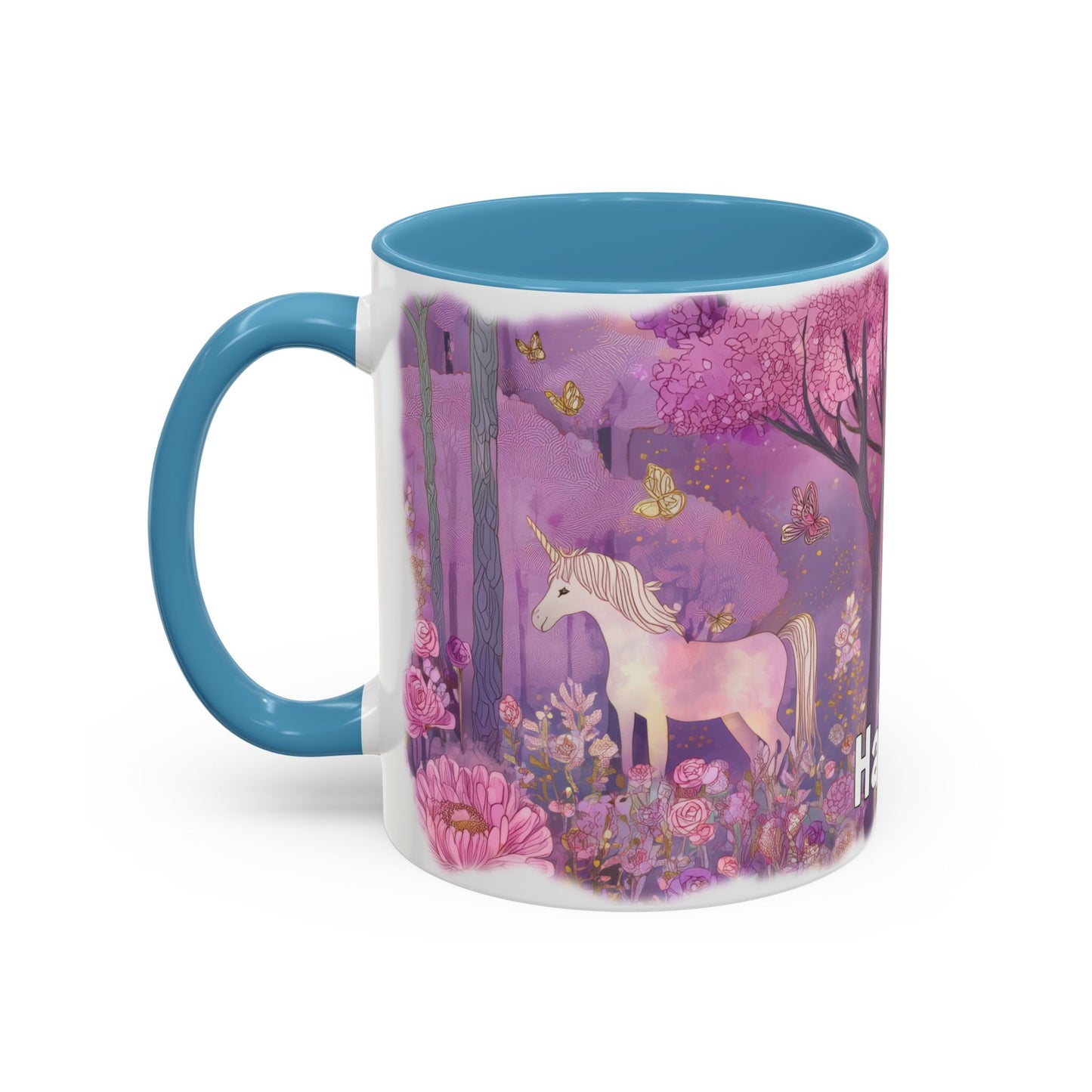 Unicorn Personalized Accent Mugs, 11oz
