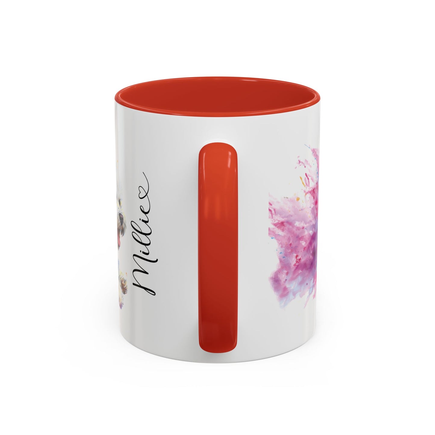 Shih Tzu Colourful Personalised Accent Mugs, 11oz