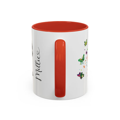 Black Shih Tzu Personalized Accent Mugs, 11oz