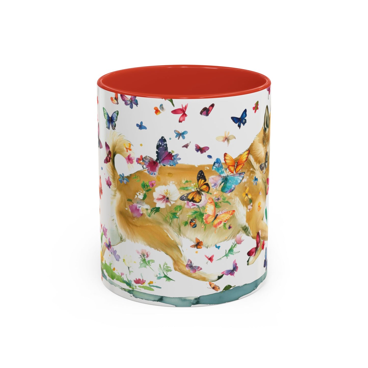 Wheaten Buhund Personalized Accent Mugs, 11oz