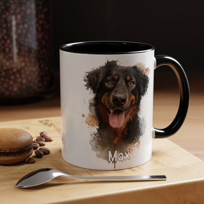 Hovawart #4 Colourful Personalized Accent Mugs, 11oz