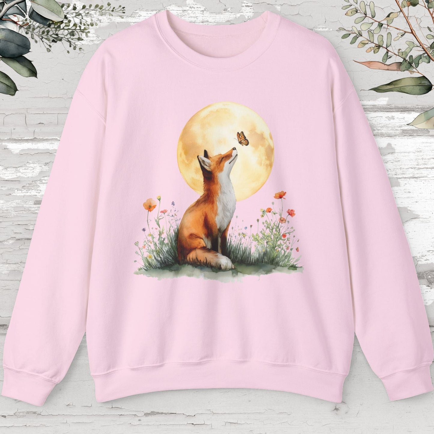 Fox & Butterfly #2 Unisex Sweat Shirt.