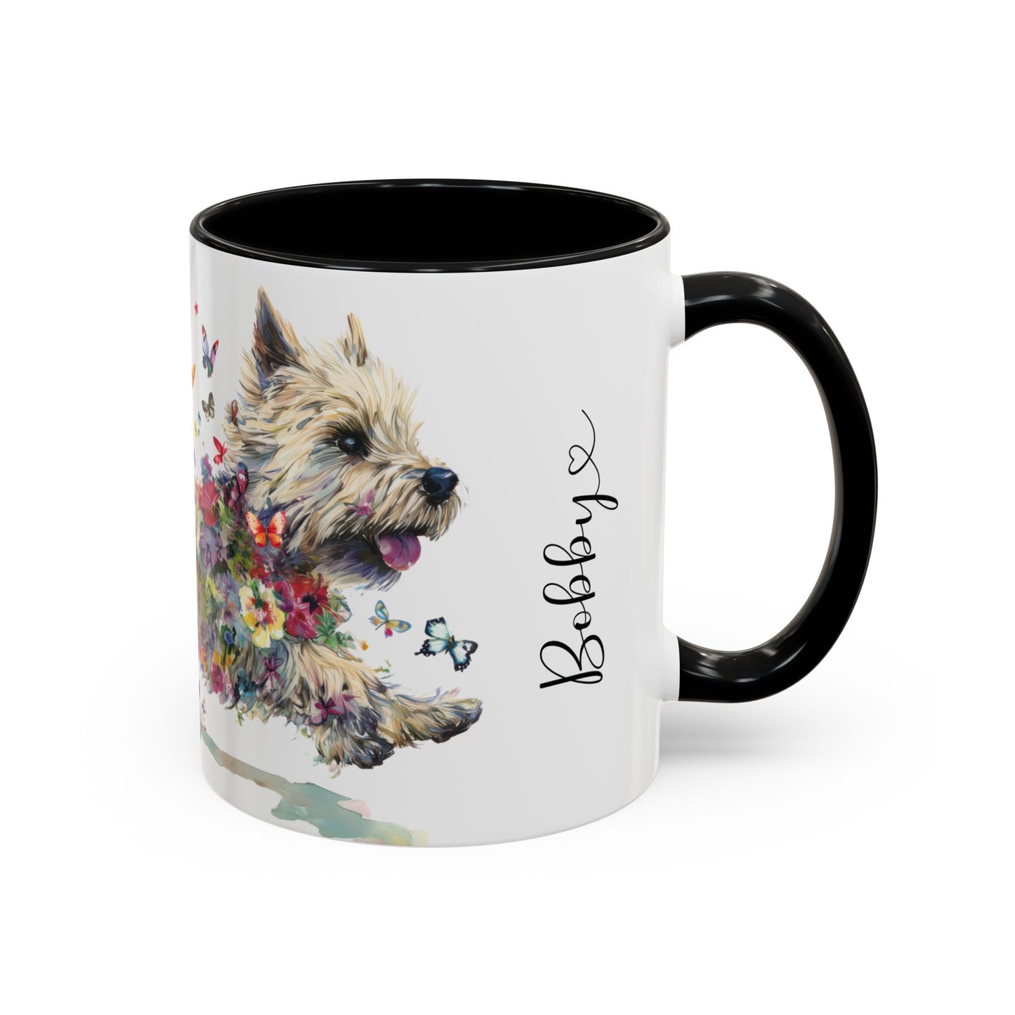 Cairn Terrier #1 Personalized Accent Mugs, 11oz