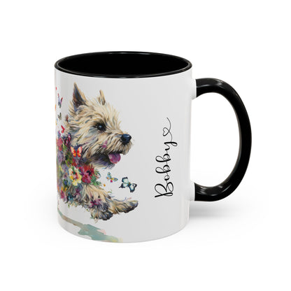 Cairn Terrier #1 Personalized Accent Mugs, 11oz