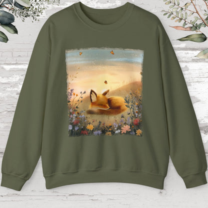 Fox sleeping #4 Unisex Sweat Shirt.
