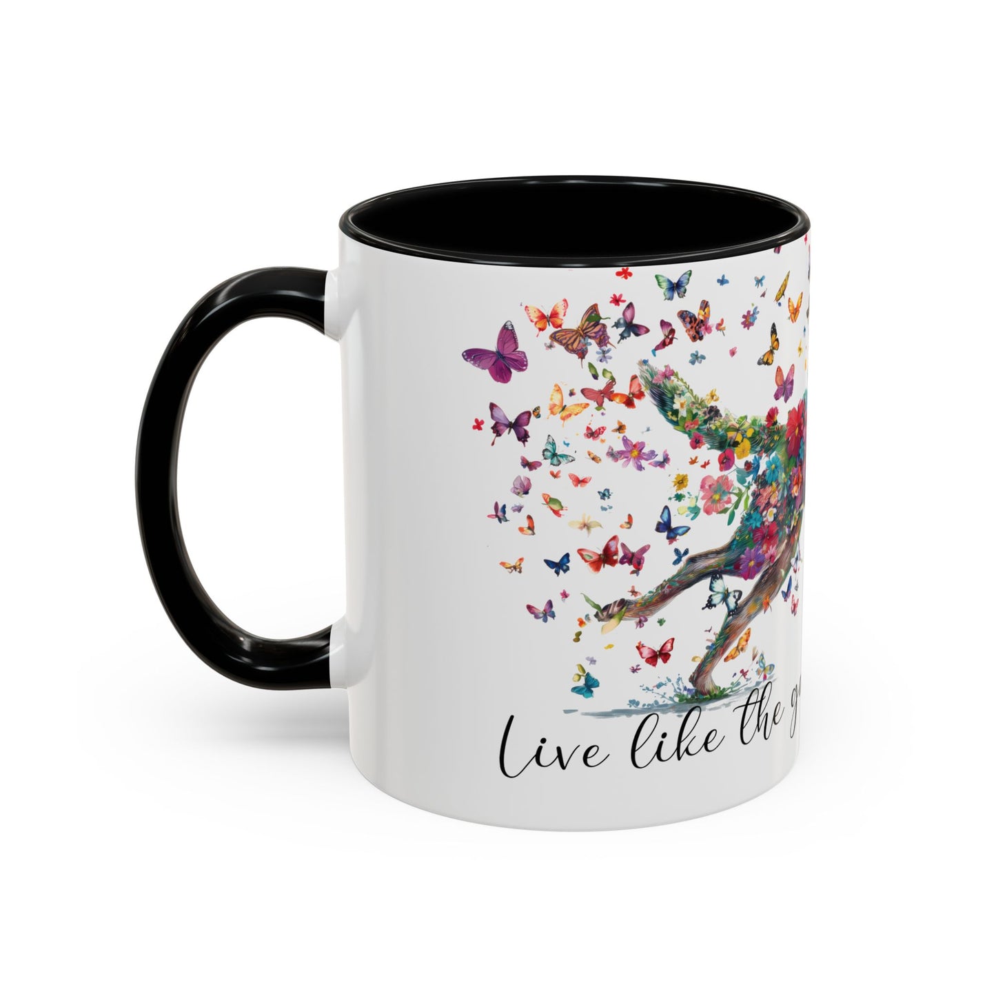 Australian Cattle Dog “Live like the gate was left open" Accent Mugs, 11oz