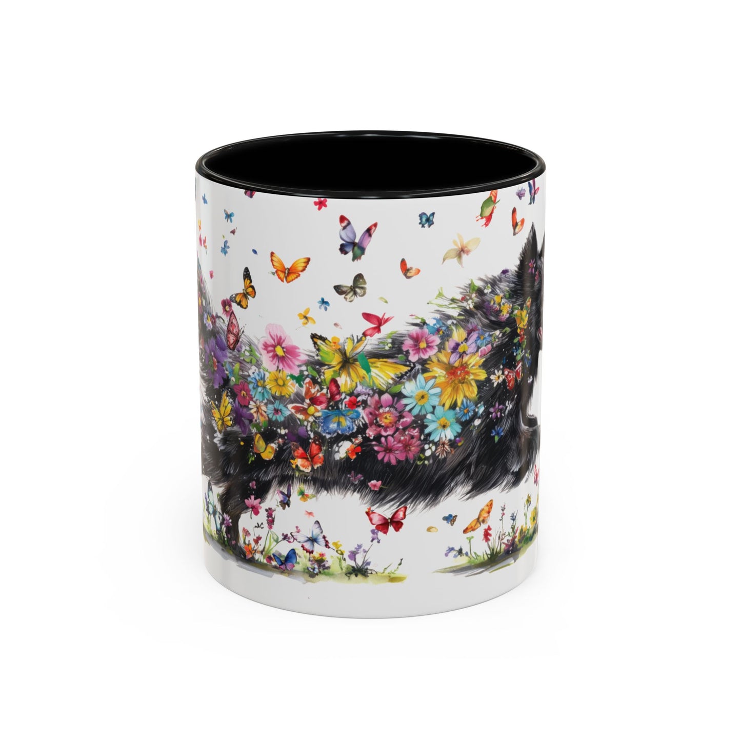 Schipperke Personalized Accent Mugs, 11oz