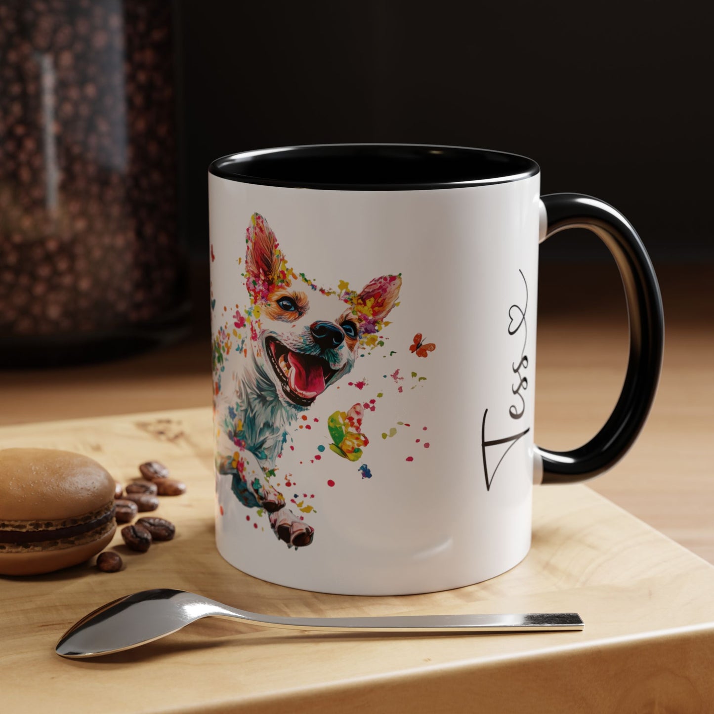 Jack Russell Terrier Personalized Accent Mugs, 11oz