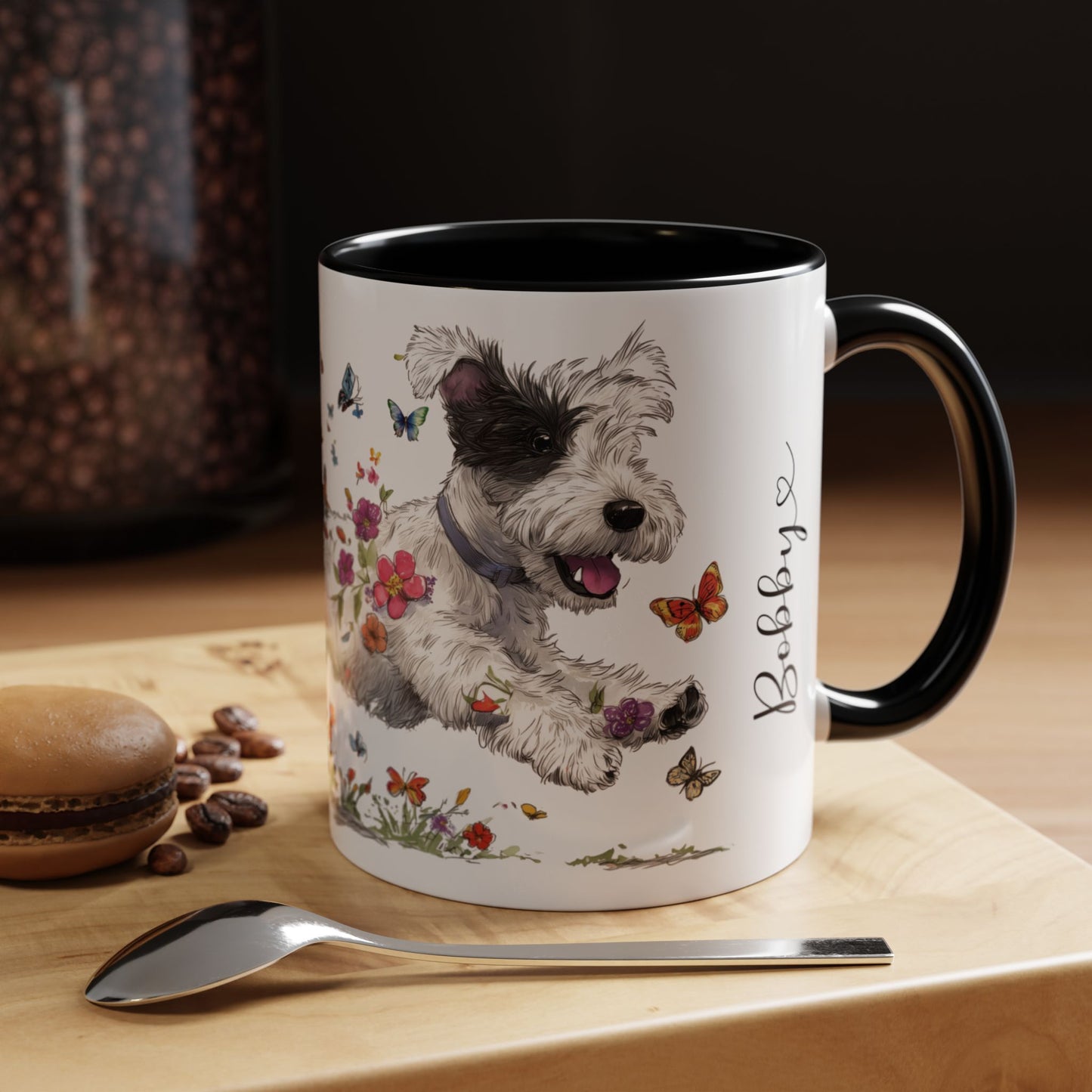 Sealyham Terrier Personalized Accent Mugs, 11oz