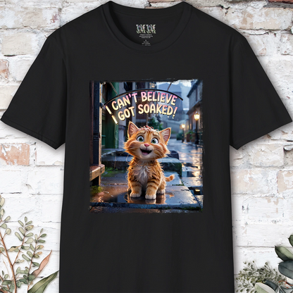I Can't Believer I Got Soaked, Ginger Cat, unisex T shirt