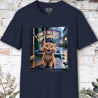 I Can't Believer I Got Soaked, Ginger Cat, unisex T shirt