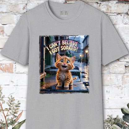 I Can't Believer I Got Soaked, Ginger Cat, unisex T shirt