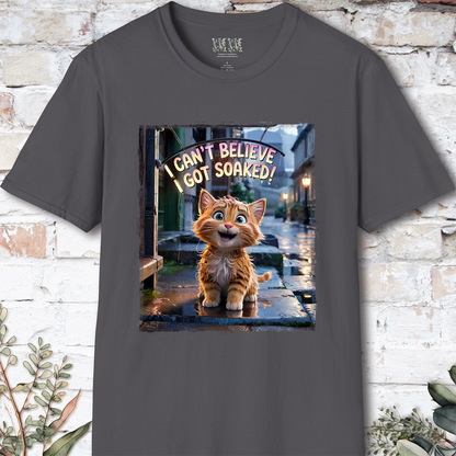 I Can't Believer I Got Soaked, Ginger Cat, unisex T shirt