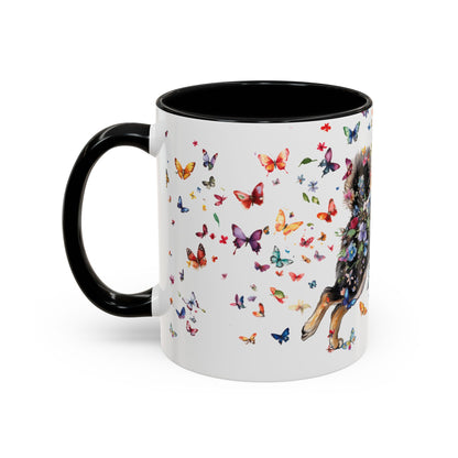 Shiba Inu #2 Personalized Accent Mugs, 11oz