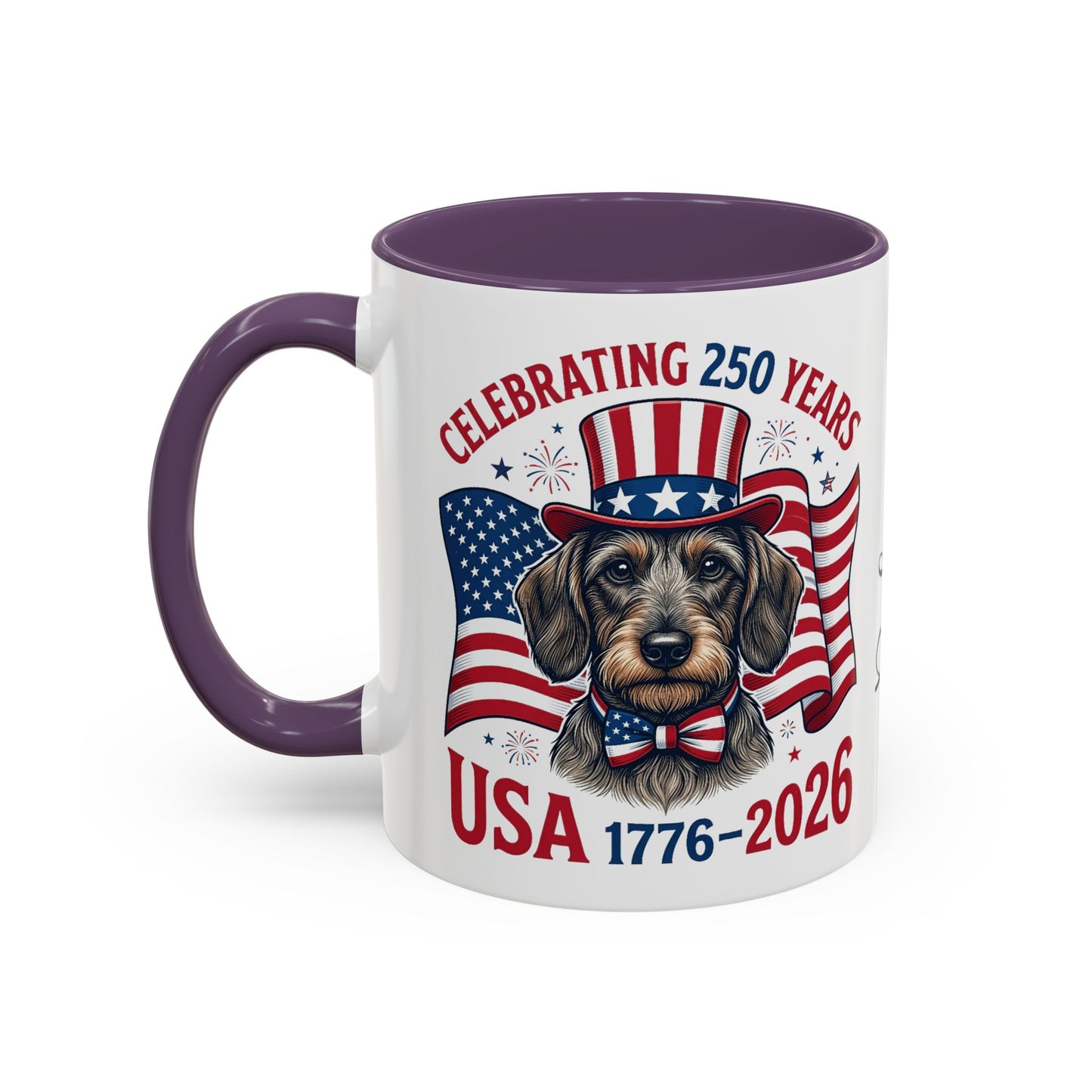 Dachshund #2 - 250th Celebration Personalised  Accent Mugs, 11oz & 15oz