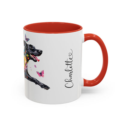 Pointador #2 Personalized Accent Mugs, 11oz