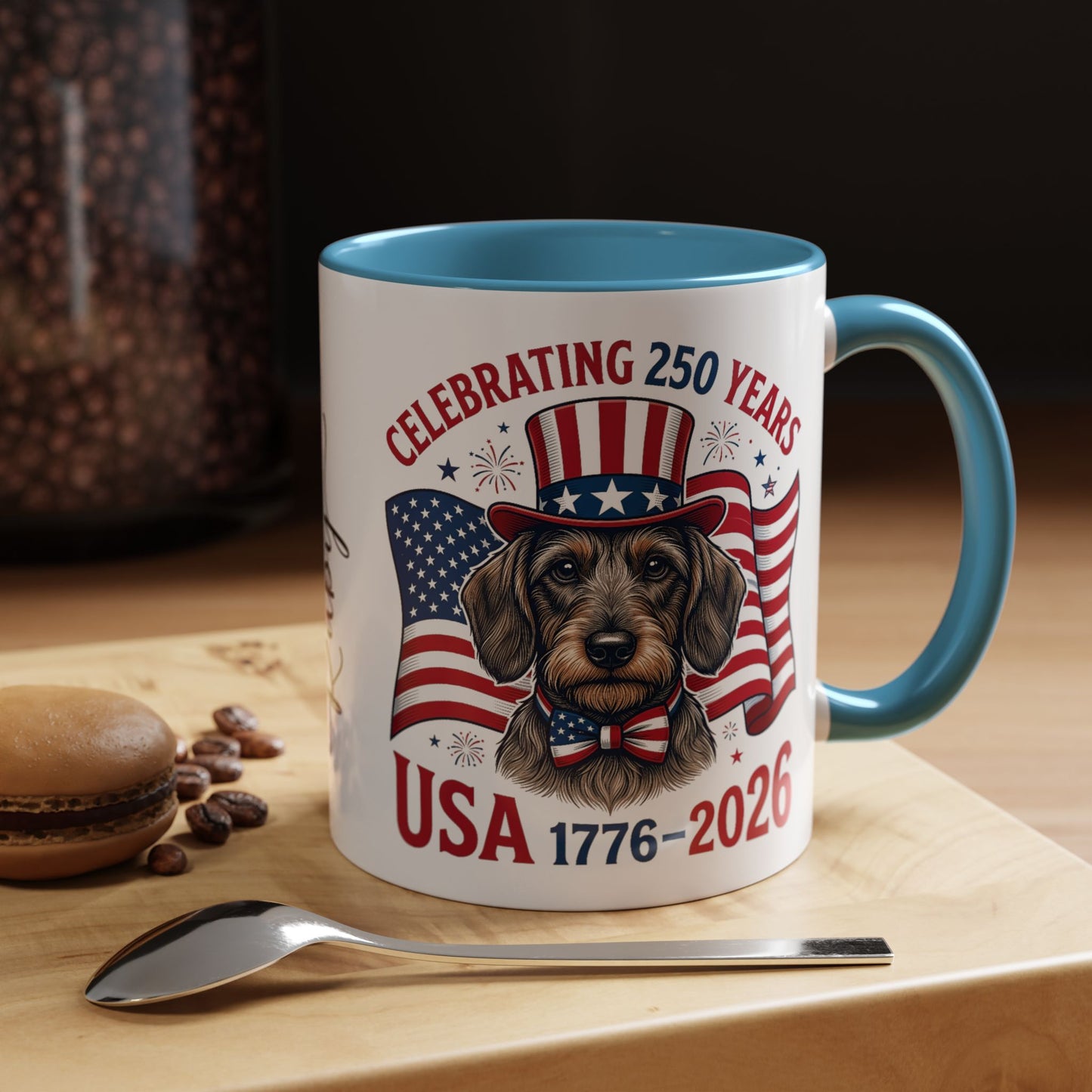 Dachshund #2 - 250th Celebration Personalised  Accent Mugs, 11oz & 15oz