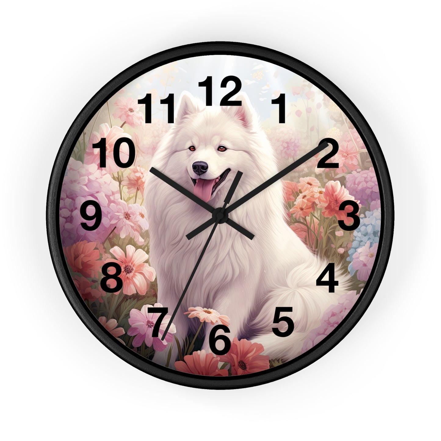Samoyed Wall Clock 10"