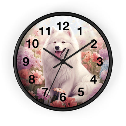 Samoyed Wall Clock 10"