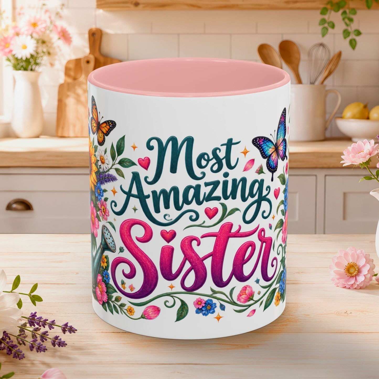Most Amazing Sister, 11oz  accent mug