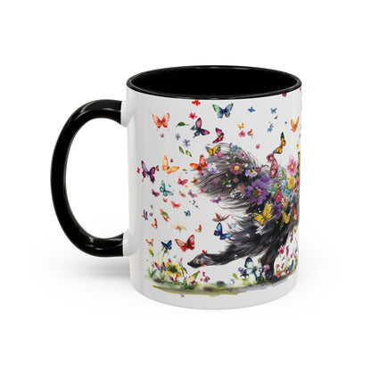 Schipperke Personalized Accent Mugs, 11oz