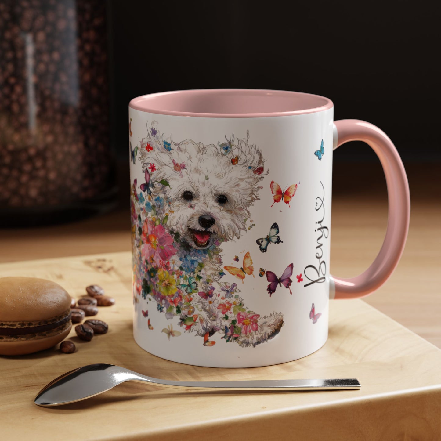 Bichon Frise #1 Personalized colourful Mugs, 11oz
