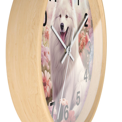 Samoyed Wall Clock 10"
